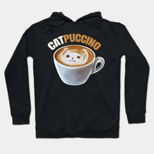 Cat And Cappucino Makes Catpuccino In A Cup On Purrsday Hoodie